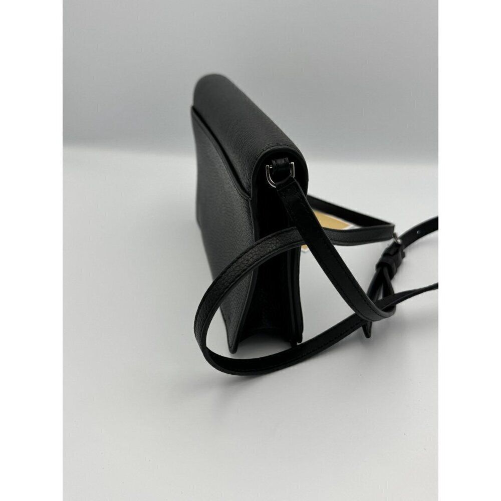 Michael Kors Pebbled Leather Crossbody Bag With Adjustable Strap silver tone - Picture 7 of 7